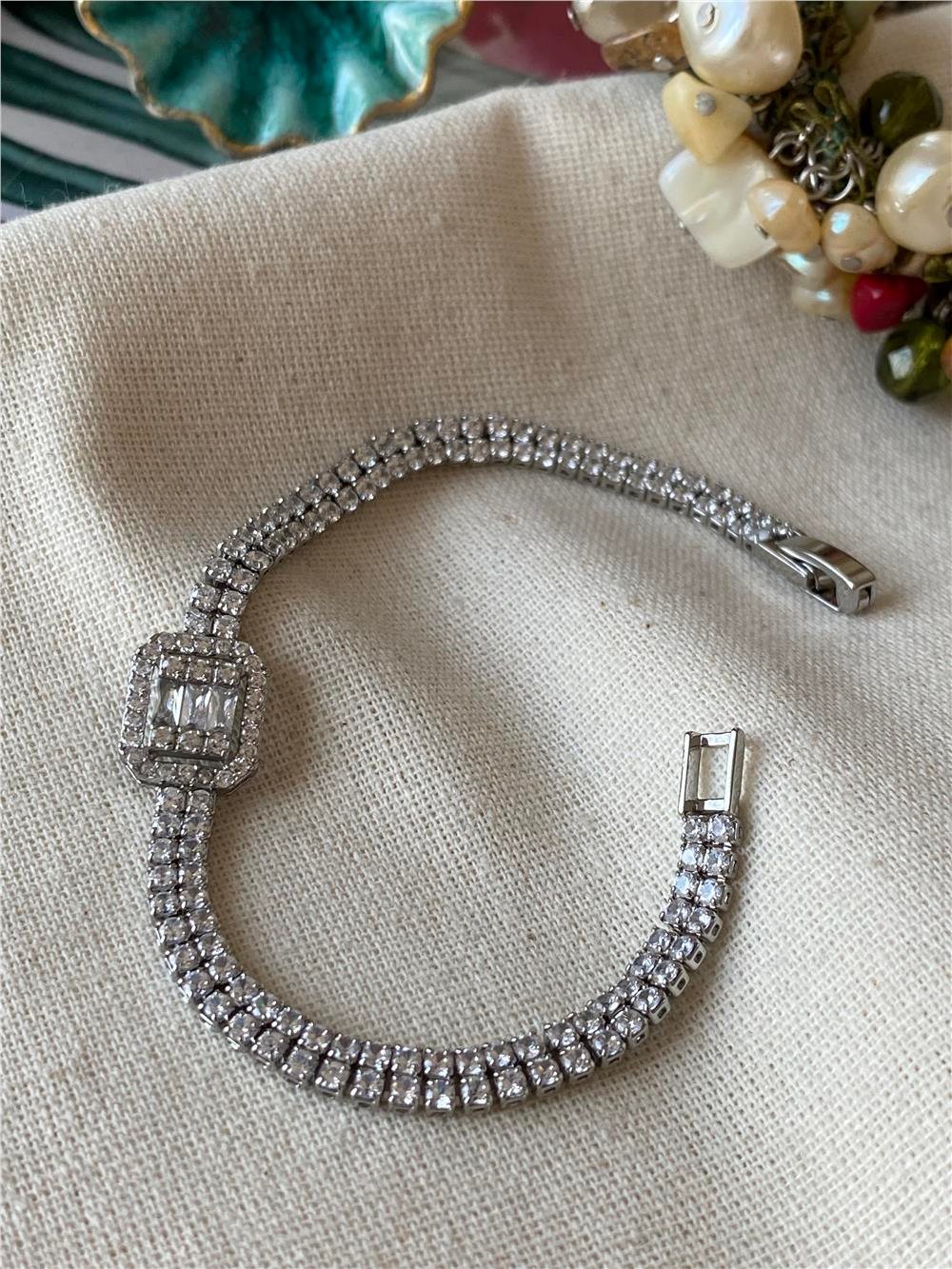 Çelik Zen Model Çift Sıra Suyolu Bileklik