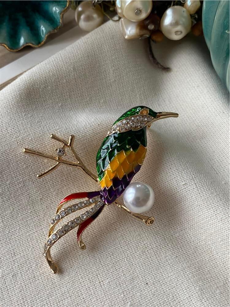 Daldaki Kuş Broş