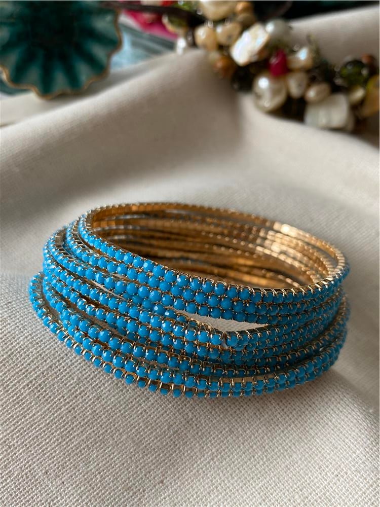 Deniz Mavisi Esnek Suyolu Bileklik