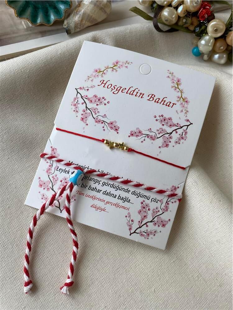 Dorikalı Mini Yıldızlı İkili Marteniçka Bileklik