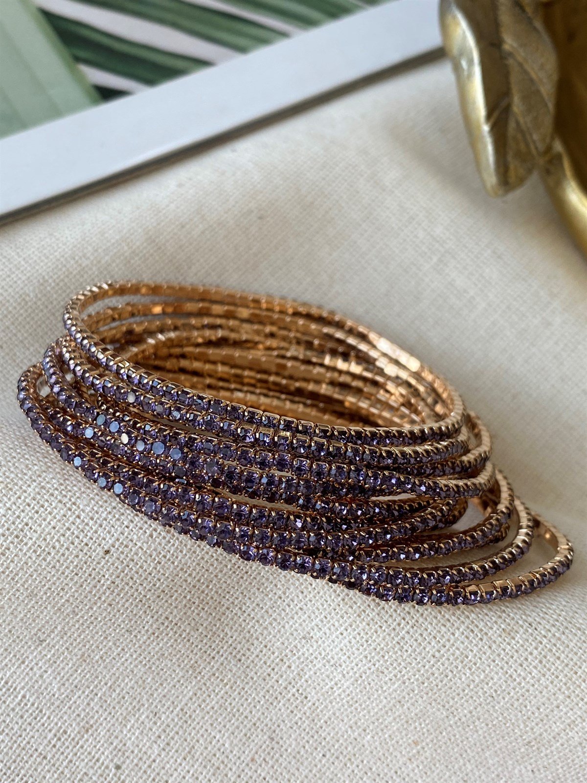 Esnek Su Yolu Bileklik Mor