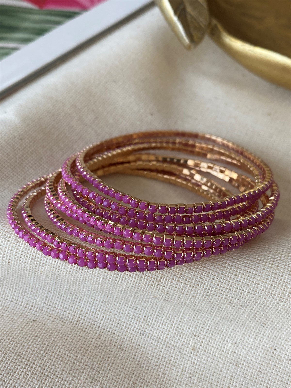 Esnek Su Yolu Bileklik Pembe