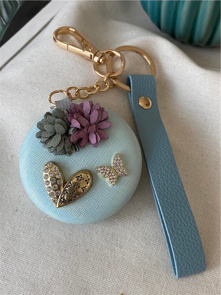 Floral Anahtarlıklı Ayna