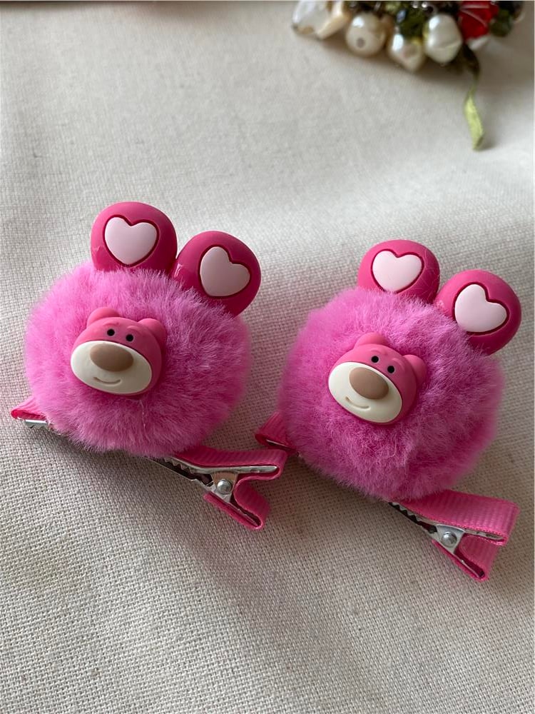 Fuchsia Bear Peluş Toka