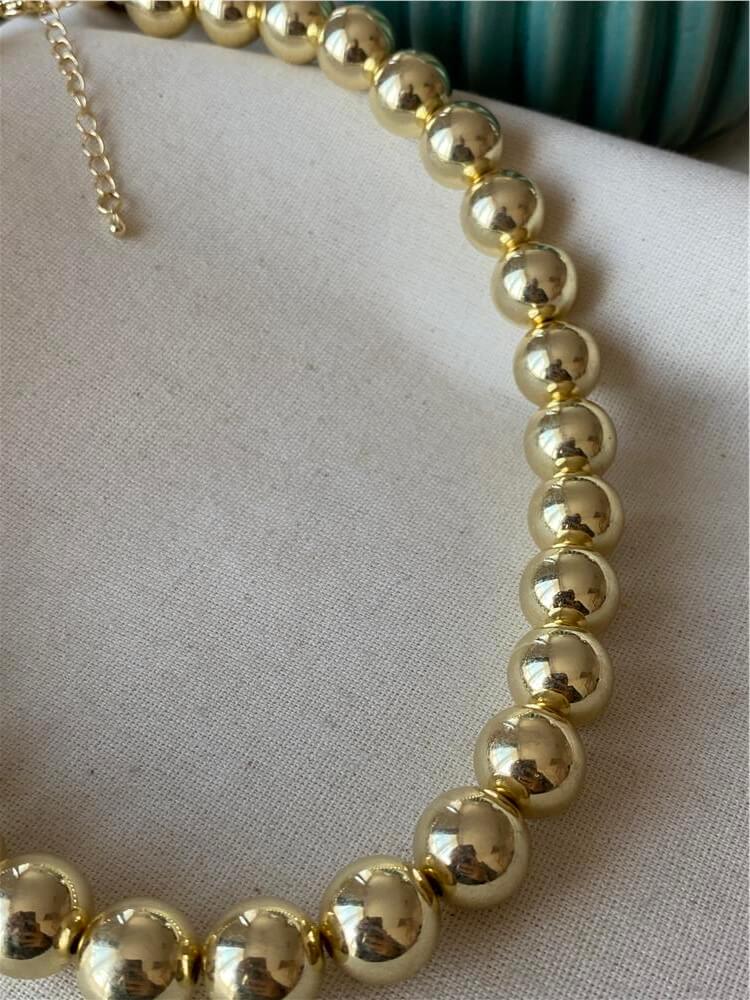 Gold Big Balls Kolye