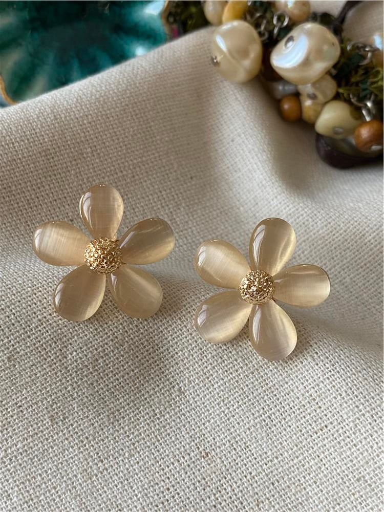 Gold Daisy Küpe