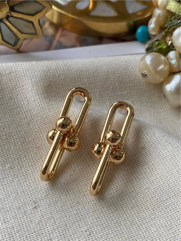 Gold Tffny Küpe