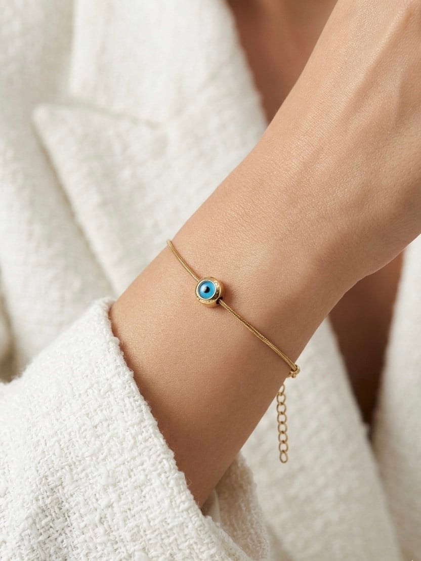 Göz Boncuklu İnce Bileklik