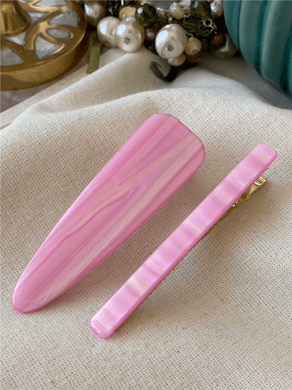 İkili Pembe Toka Seti