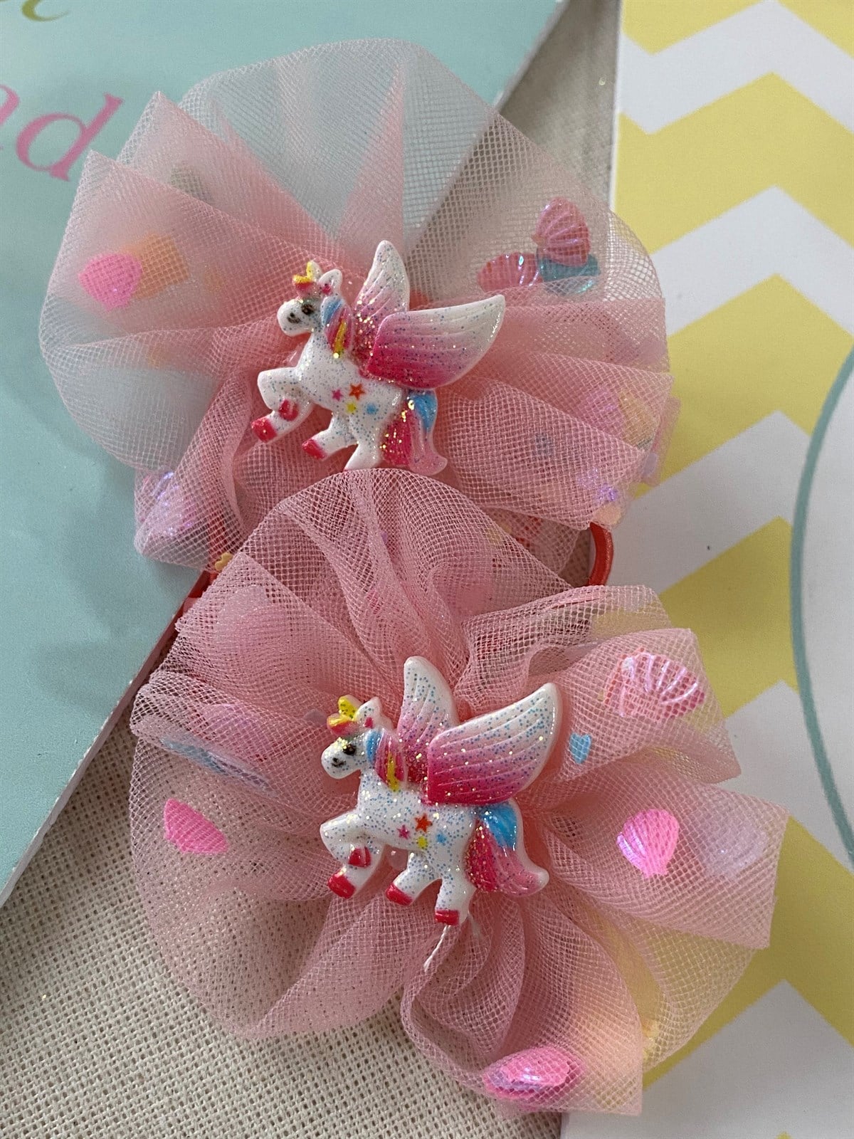 İkili Pembe Unicorn Toka 