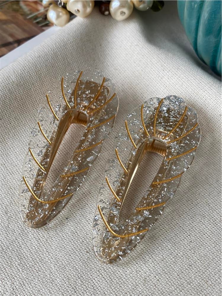 İkili Silver Sparkle Toka