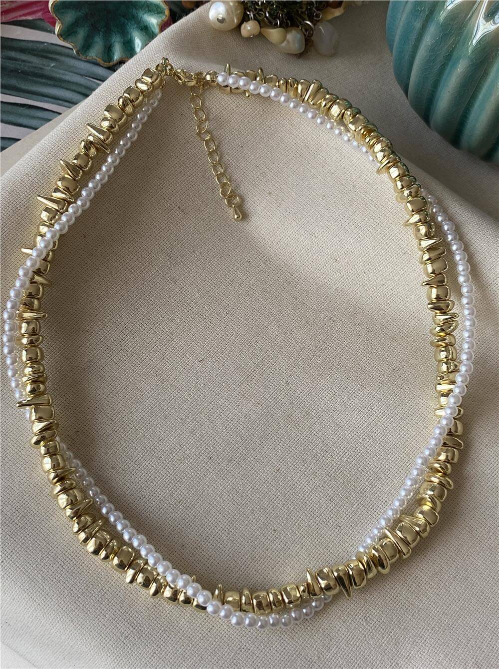İncili Goldie Kolye