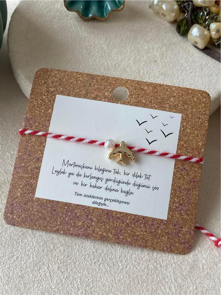 İncili Kırlangıç Model Marteniçka Bileklik