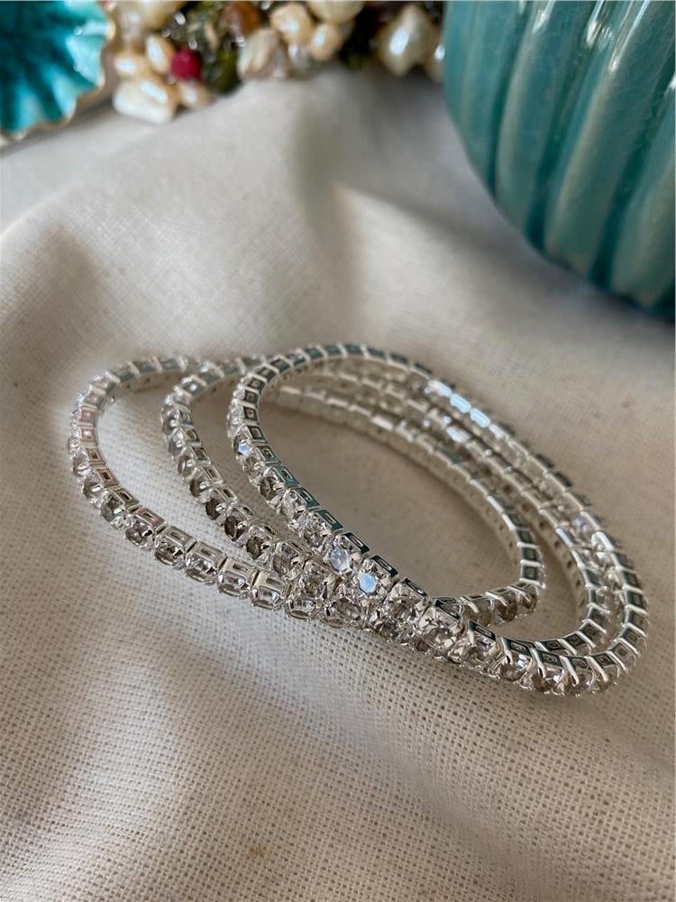 Kalın Silver Esnek Suyolu Bileklik