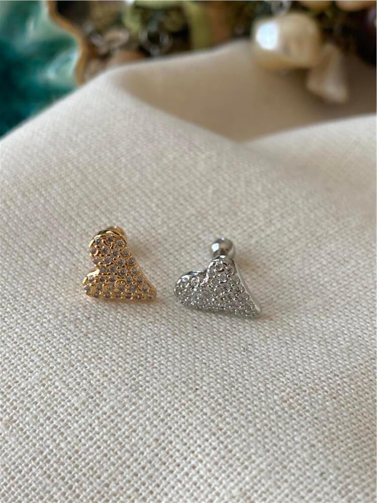 Kıvrımlı Kalp Piercing