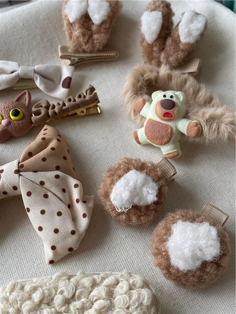 Krem Peluş Sweet Toka Seti
