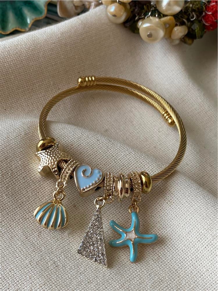 Mavi Denizyıldızı Charm Bileklik