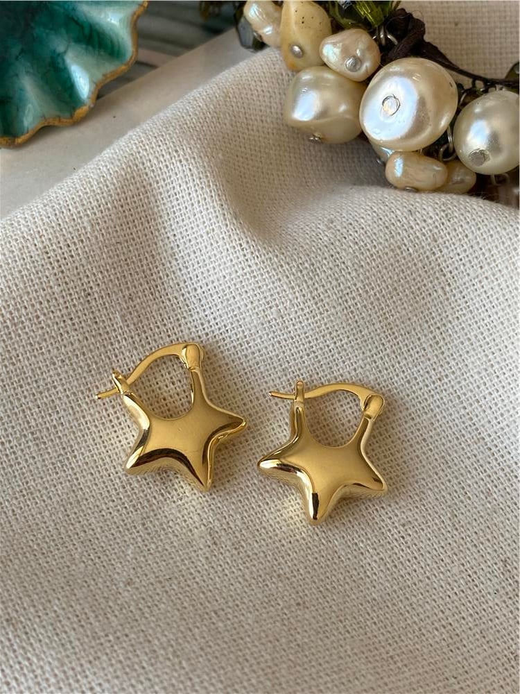 Mini Gold Star Küpe