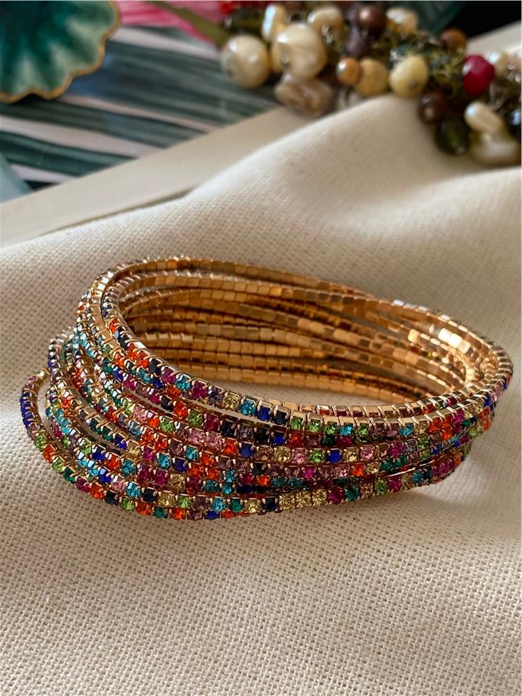 Mixed Colors Esnek Suyolu Bileklik