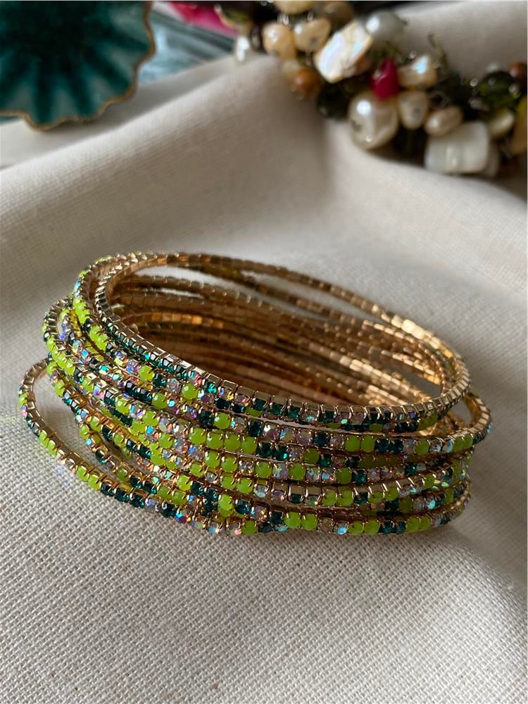 Neon Yeşil Esnek Suyolu Bileklik