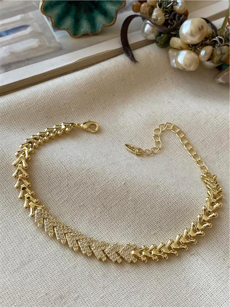 Özel Seri 14K Arrow Detaylı Çelenk Bileklik