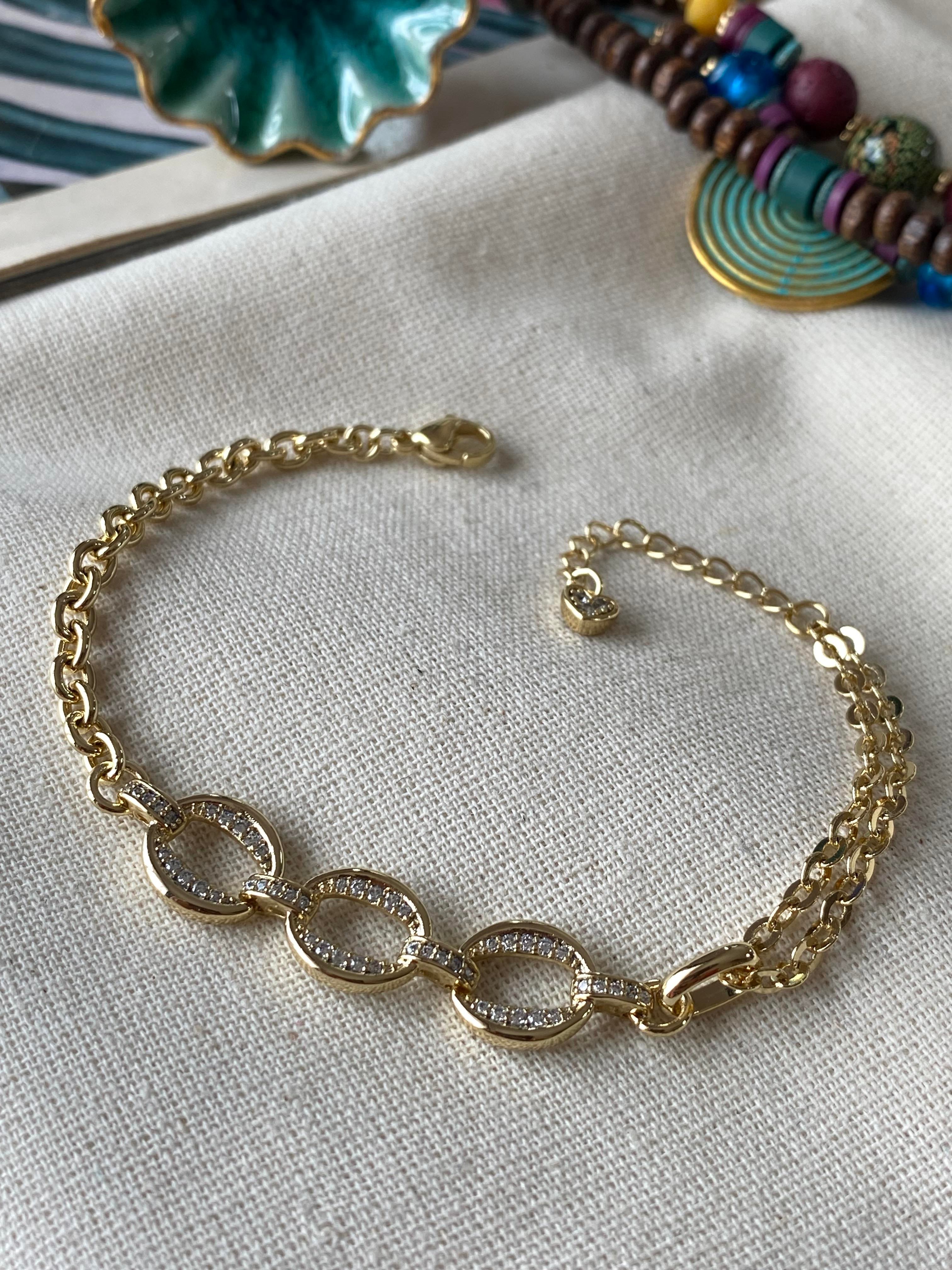 Özel Seri 14K Oval Sıralı Bileklik