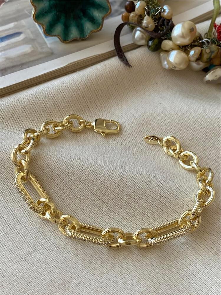 Özel Seri 14K Oval Zincir Bileklik