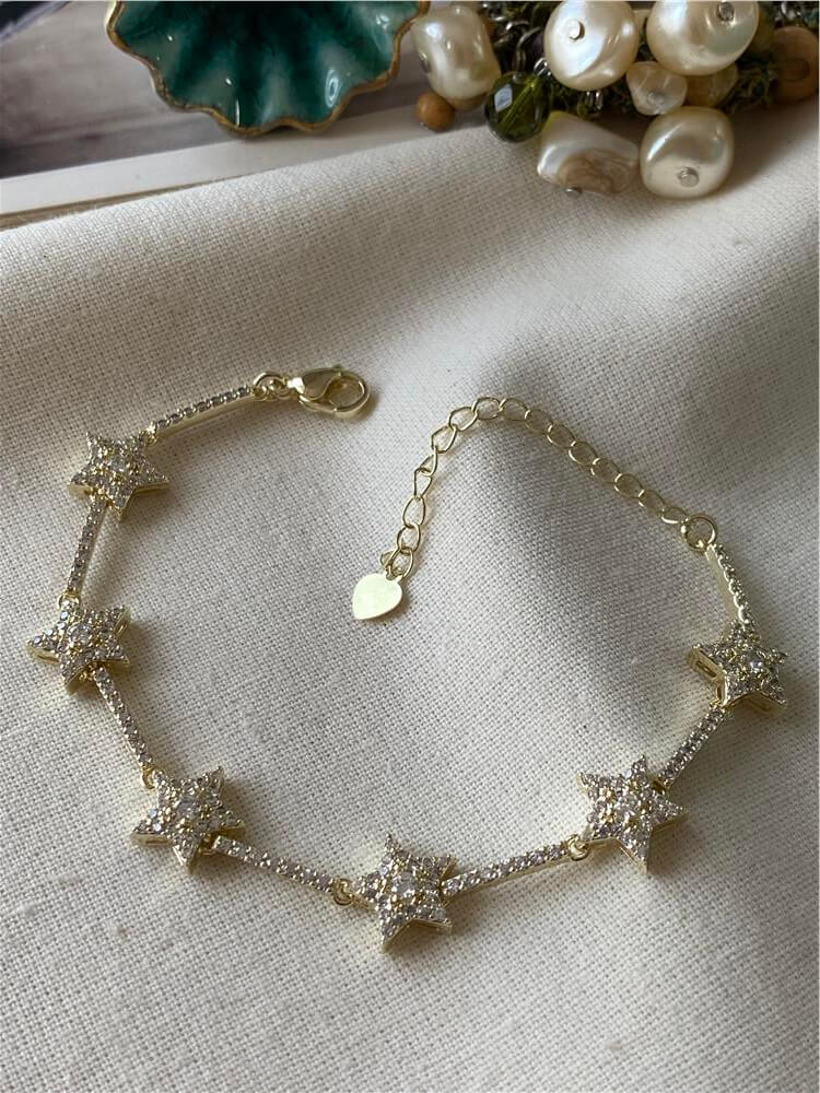 Özel Seri 14K Shining Stars Bileklik