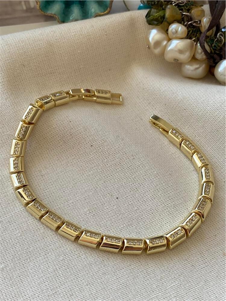 Özel Seri Taşlı Snake Plaka Bileklik