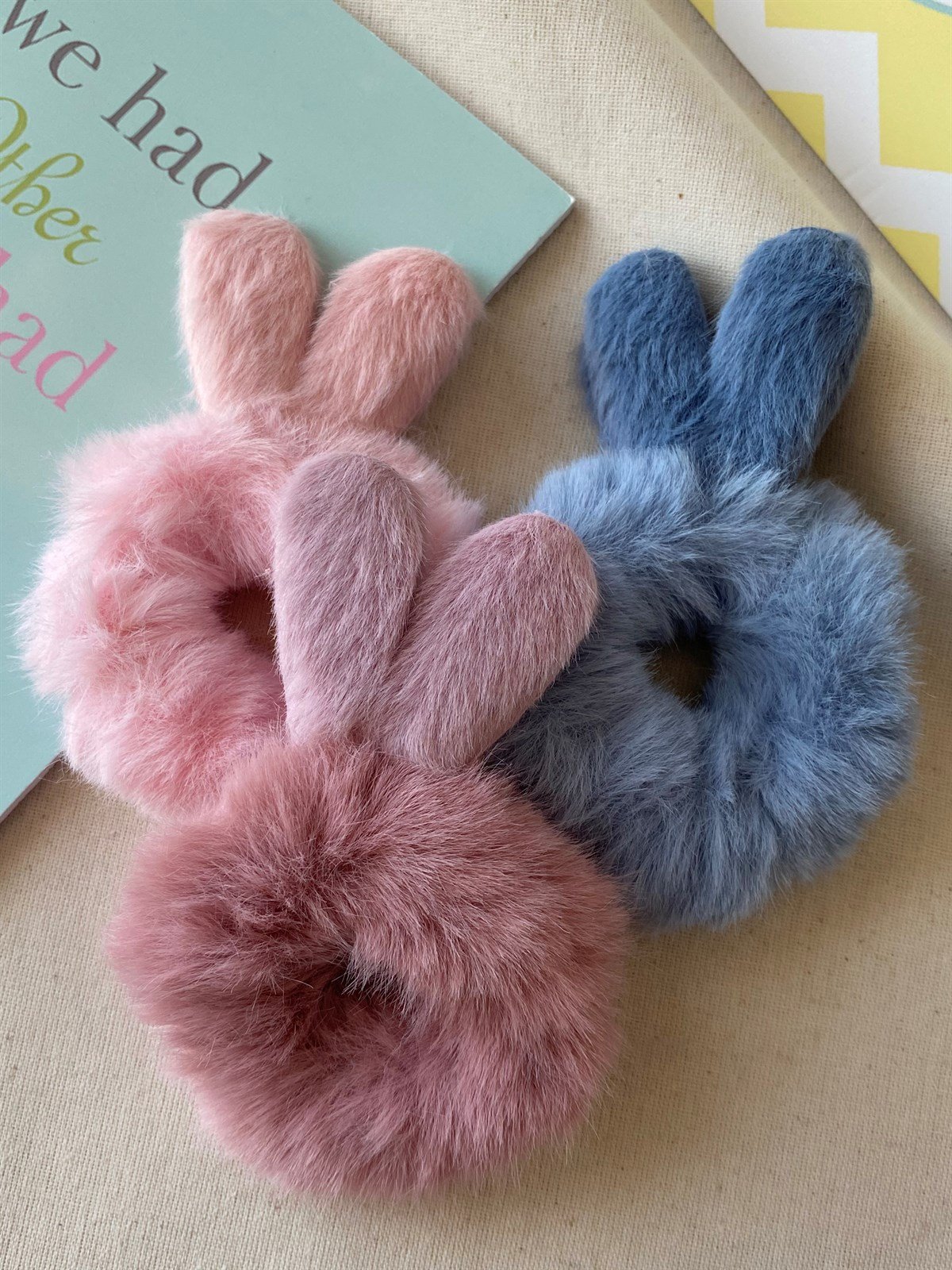 Peluş Kalp Tavşan Toka