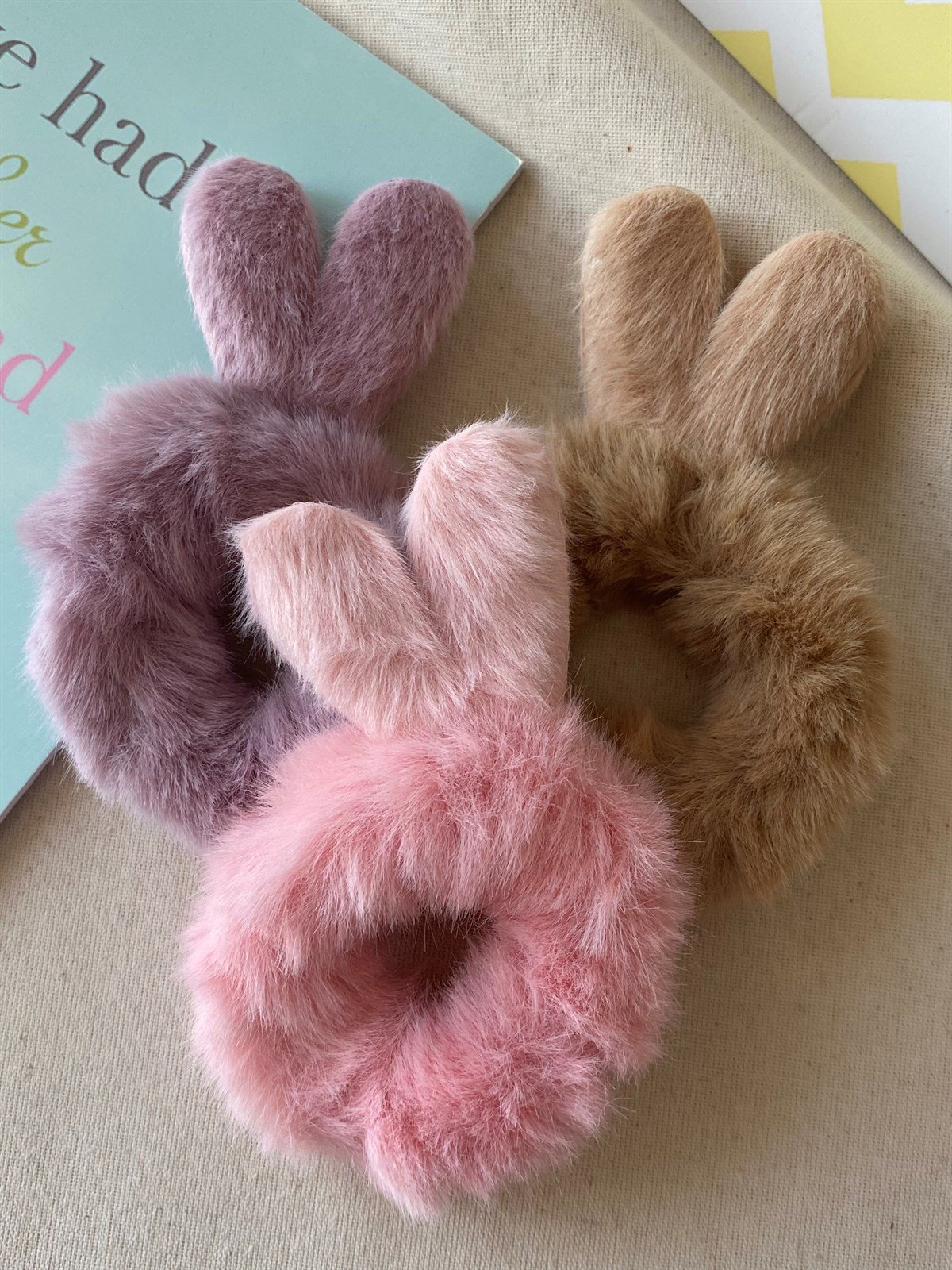 Peluş Kalp Tavşan Toka