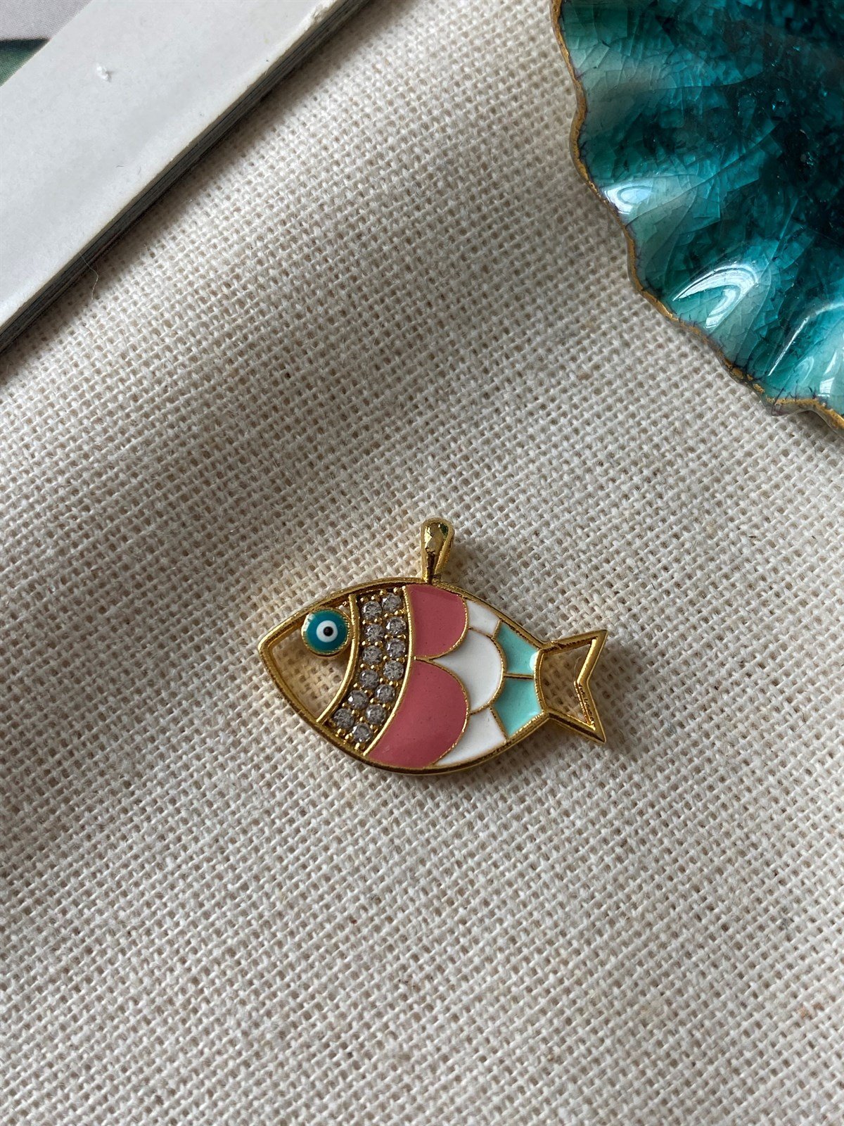 Pembe Balık Kolye Ucu