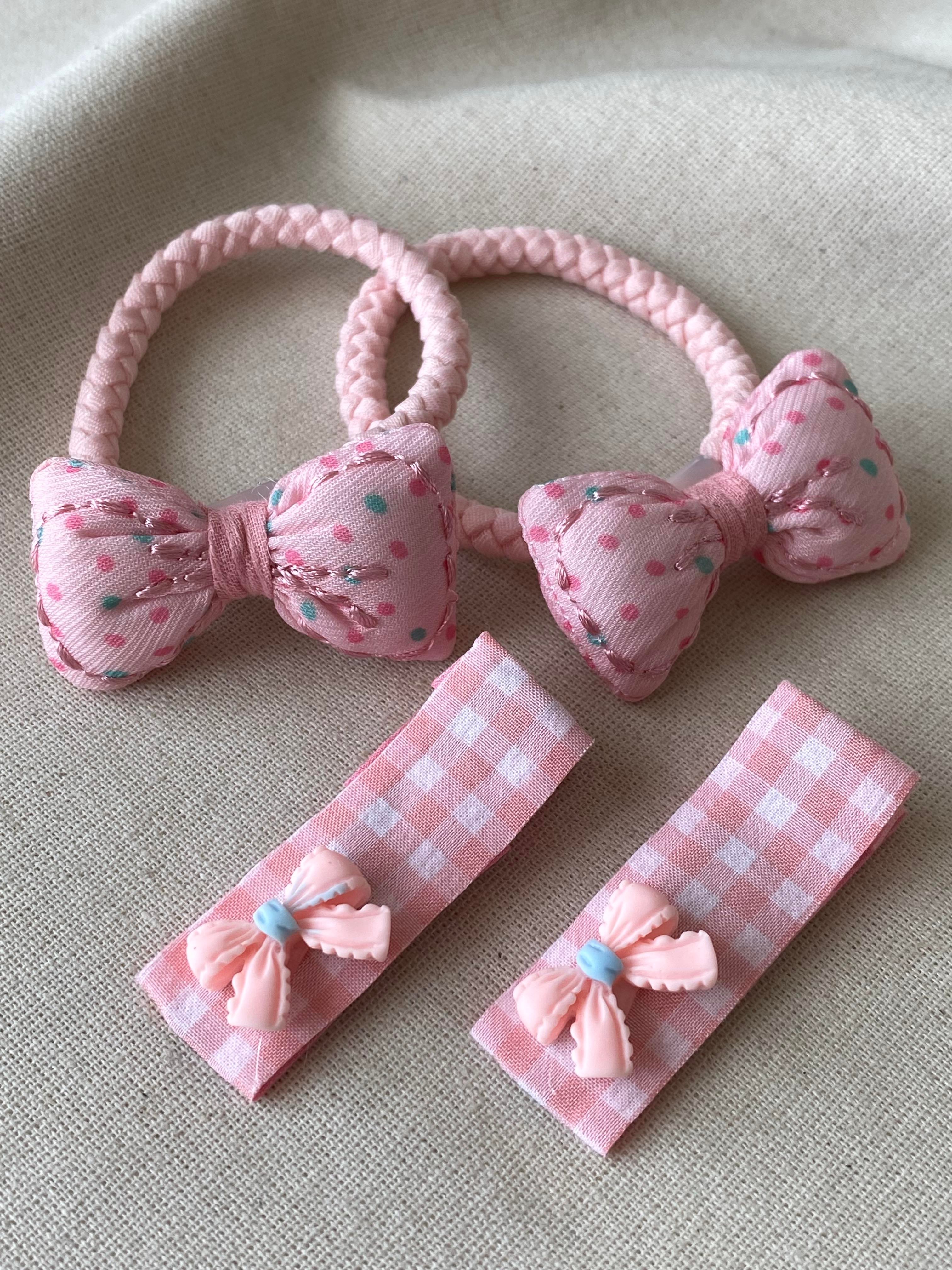 Pembe Puantiye Toka Seti