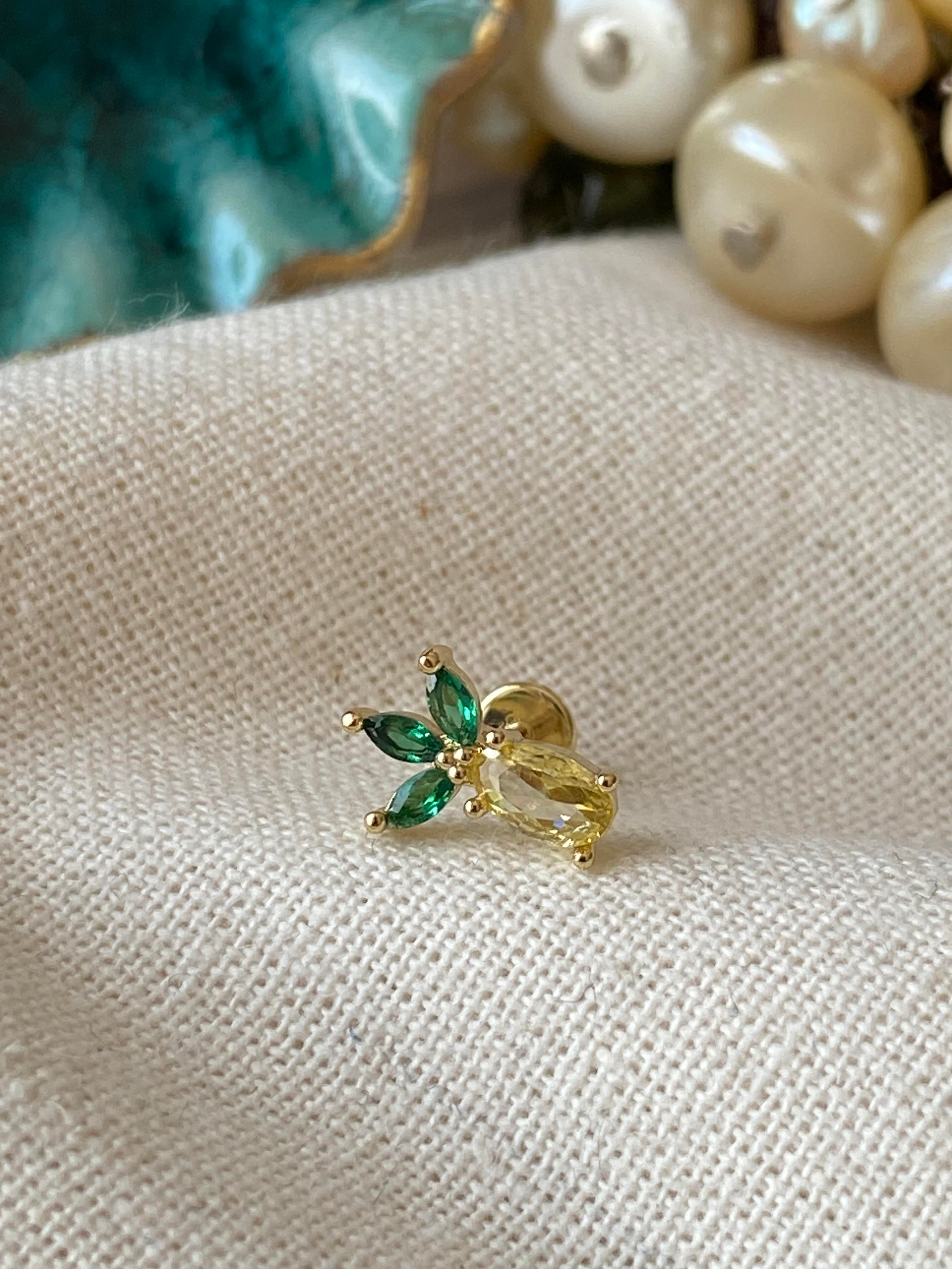 Pineapple Piercing Küpe