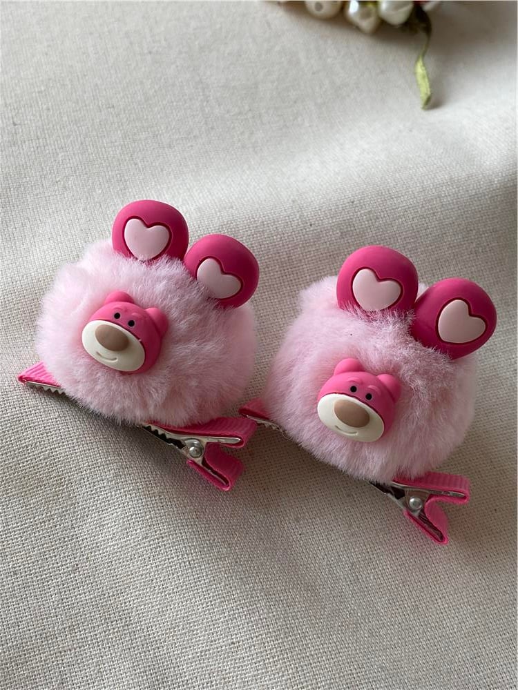 Pink Bear Peluş Toka