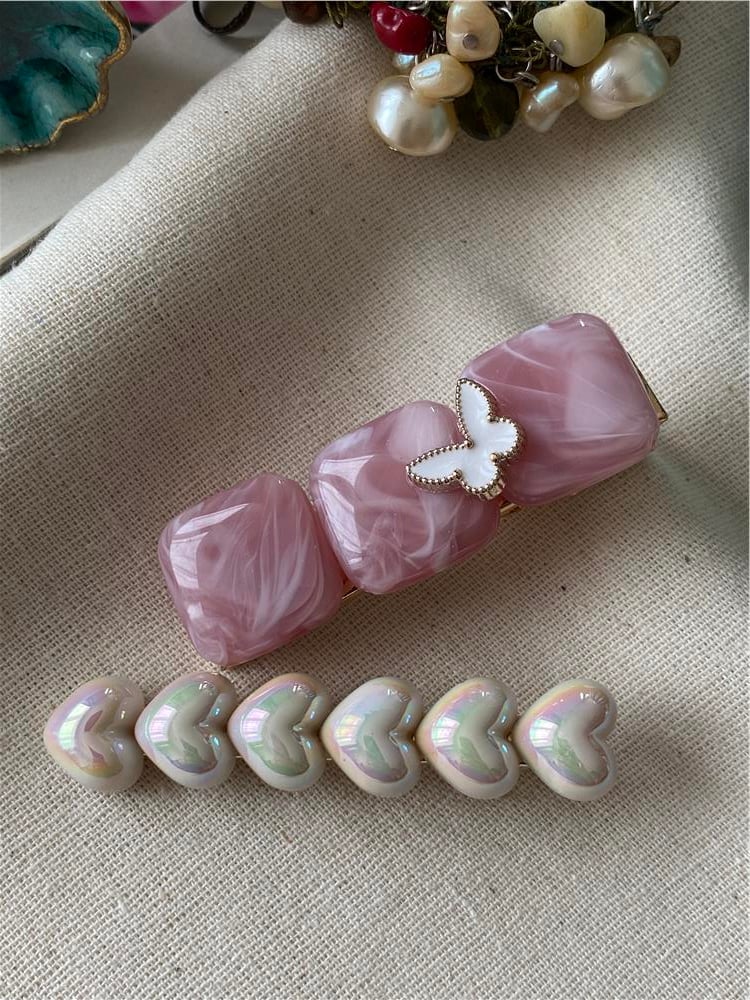 Pink Elegance İkili Toka Seti