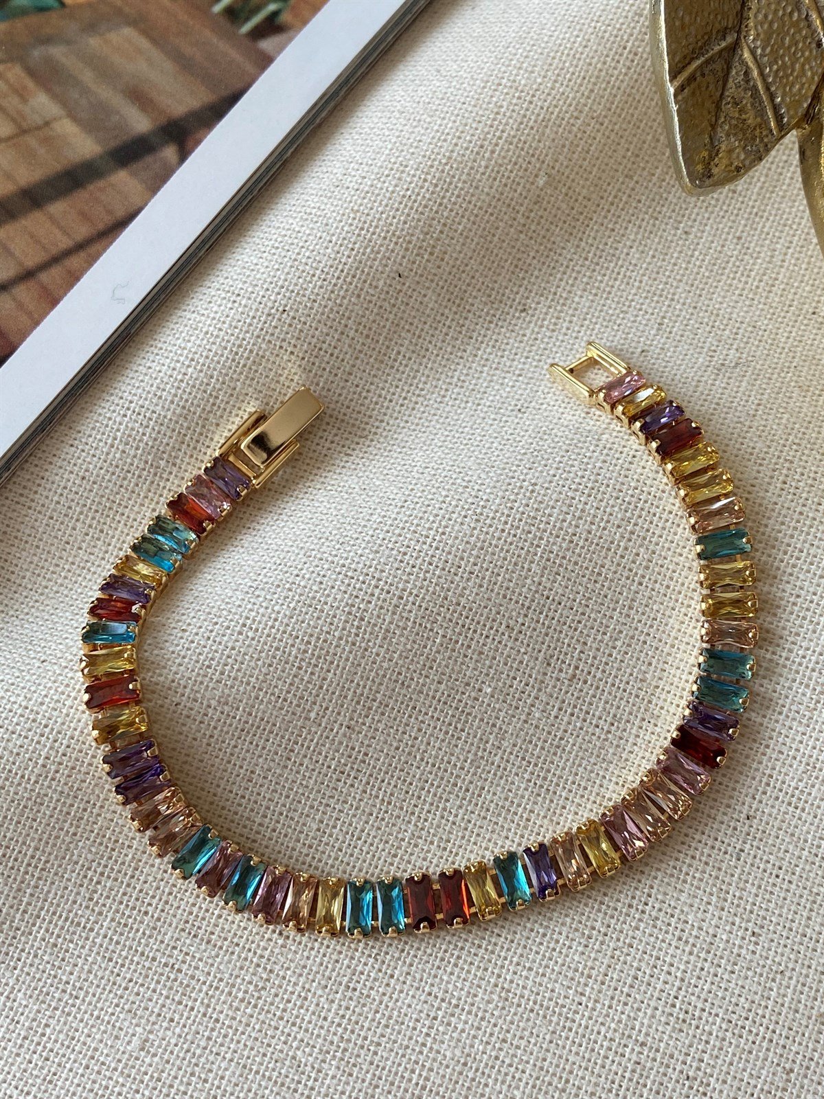 Renkli Taşlı Baget Su Yolu Bileklik