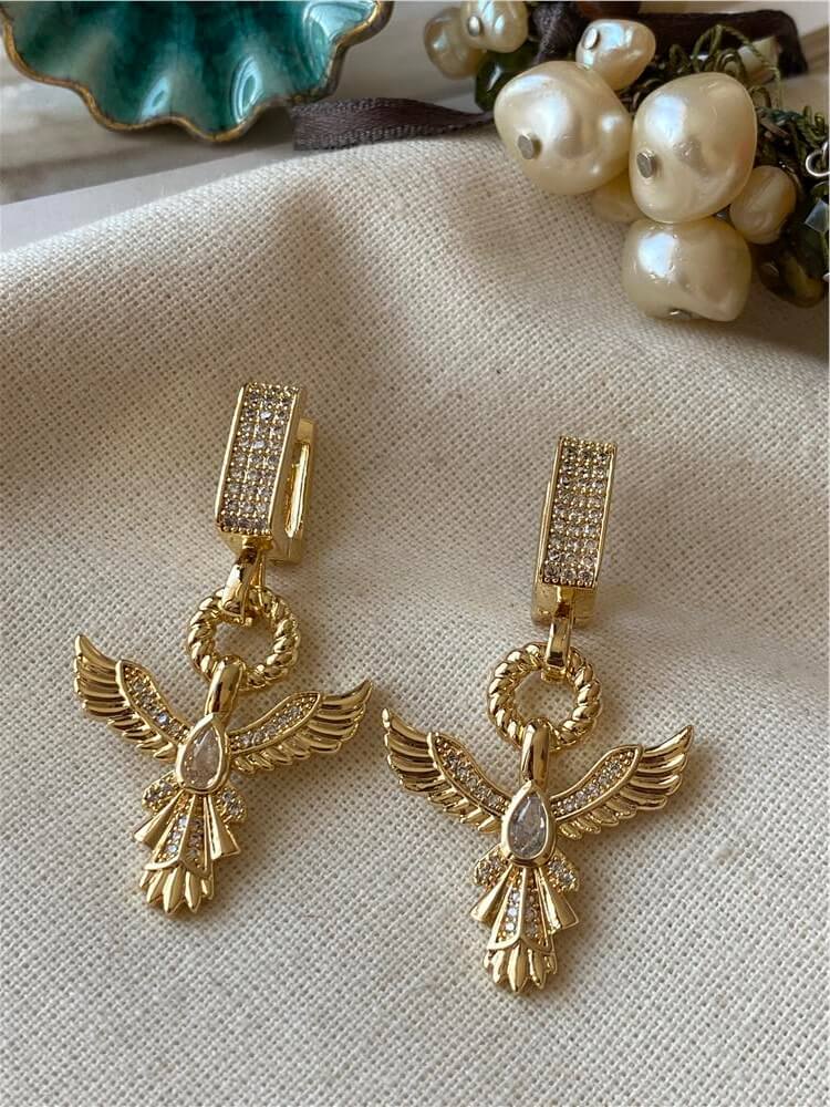 Sallantılı Simurg Küpe