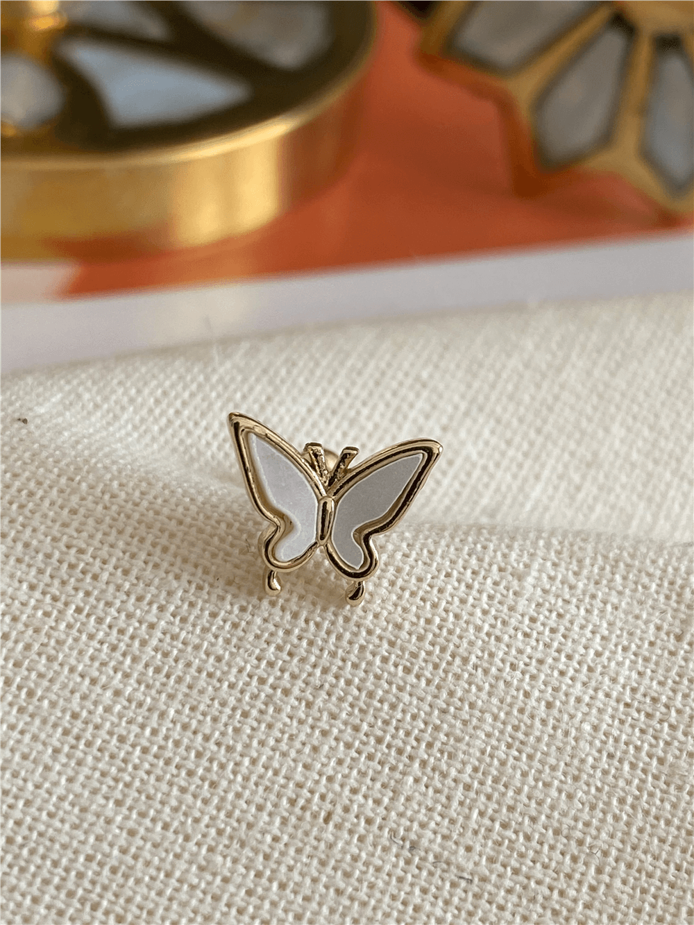 Sedefli Kelebek Piercing