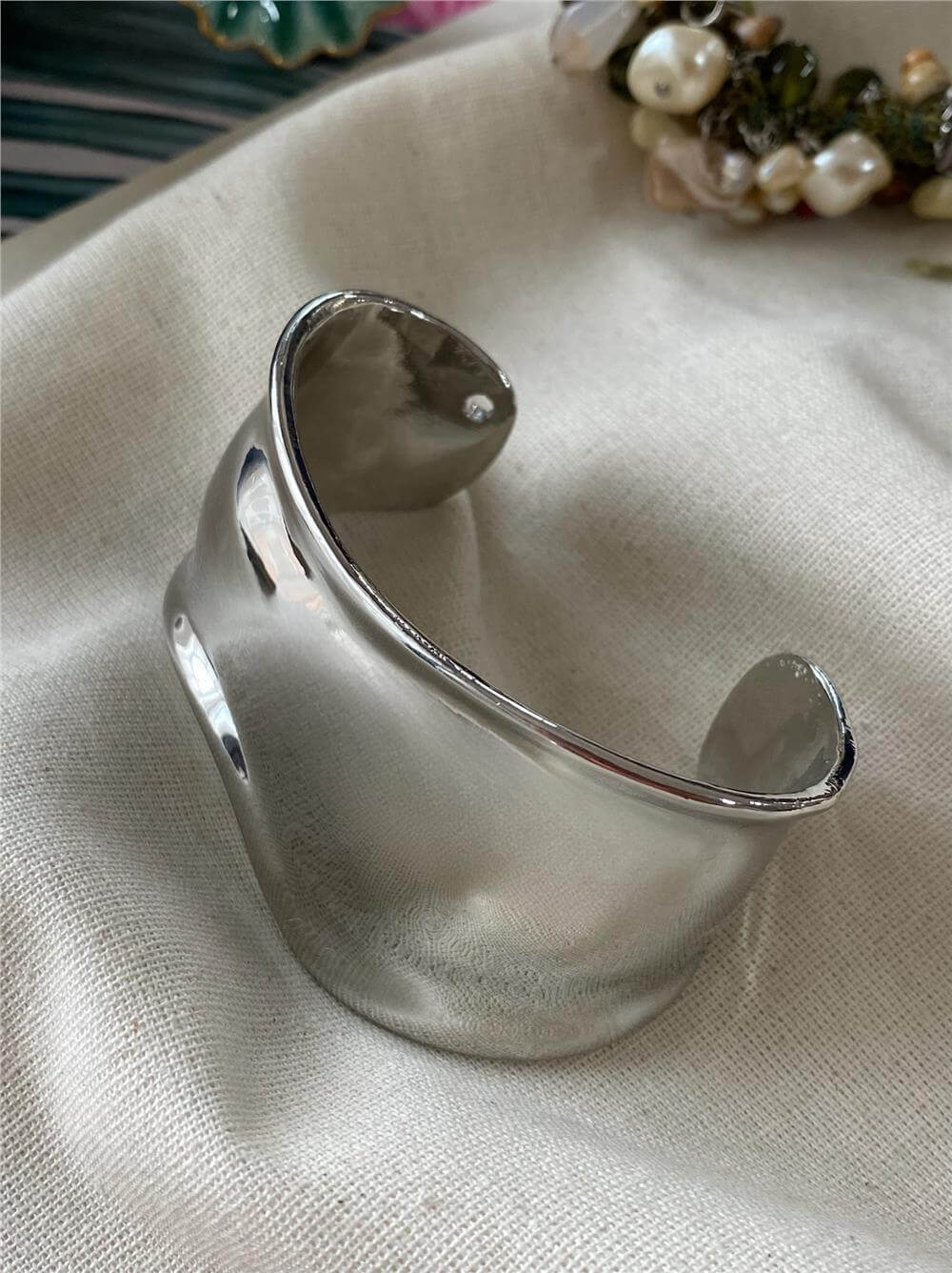 Silver Big Bone Kelepçe