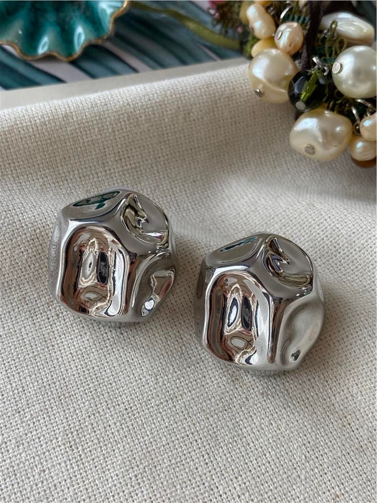 Silver Noform Bombe Küpe