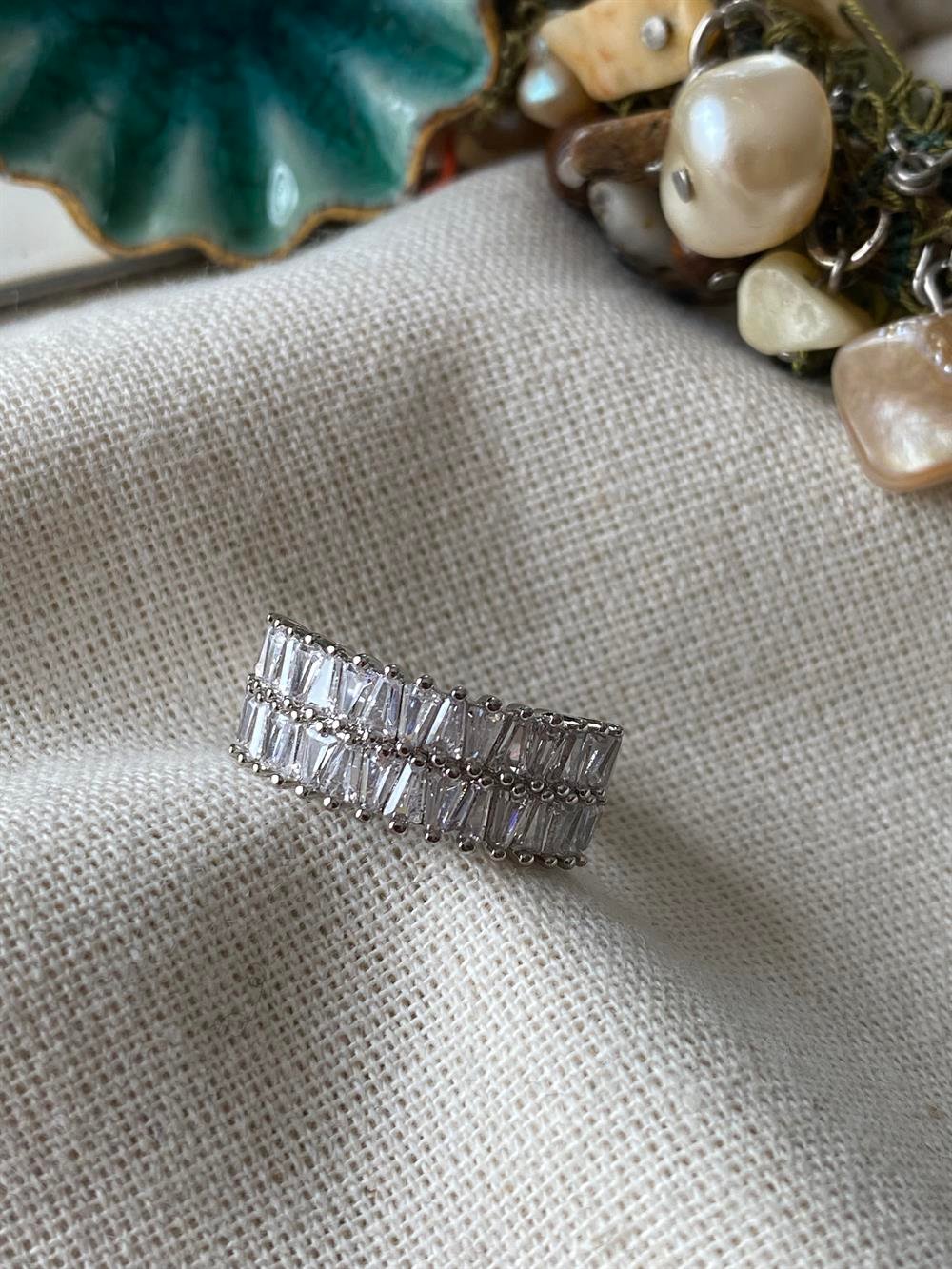Silver Zirkon Taşlı Yüzük