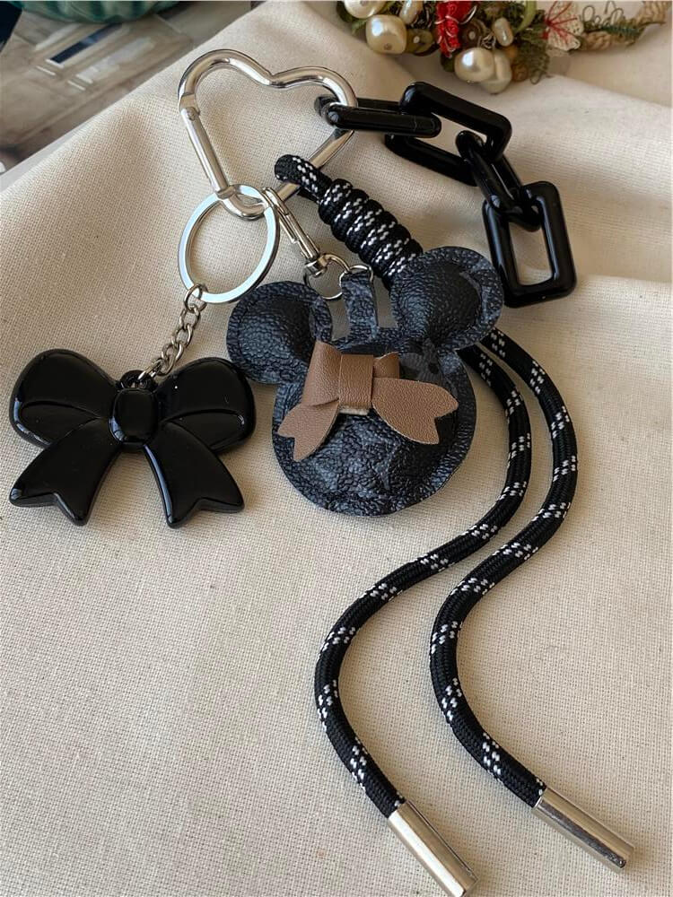 Siyah Mickey Model Çanta Charmı