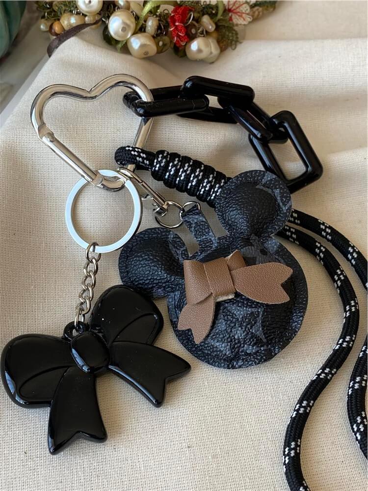 Siyah Mickey Model Çanta Charmı