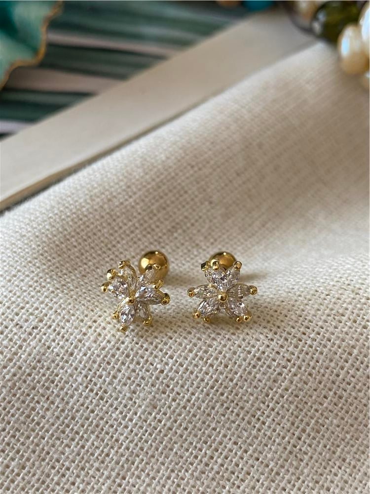 Taşlı Flower Piercing