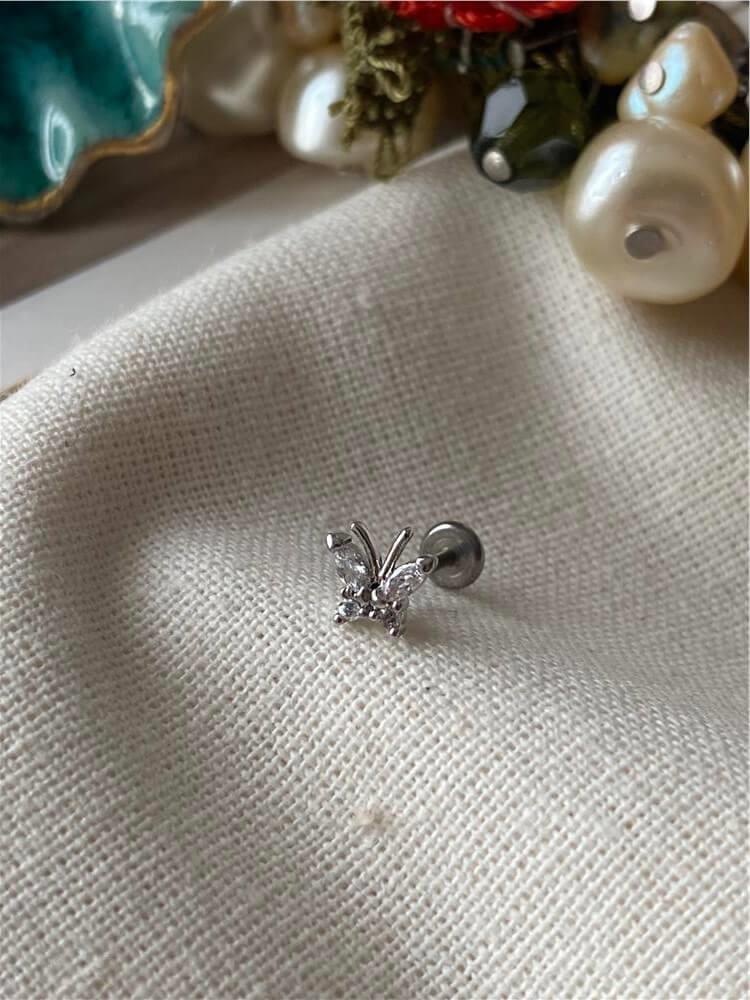 Taşlı Kelebek Piercing