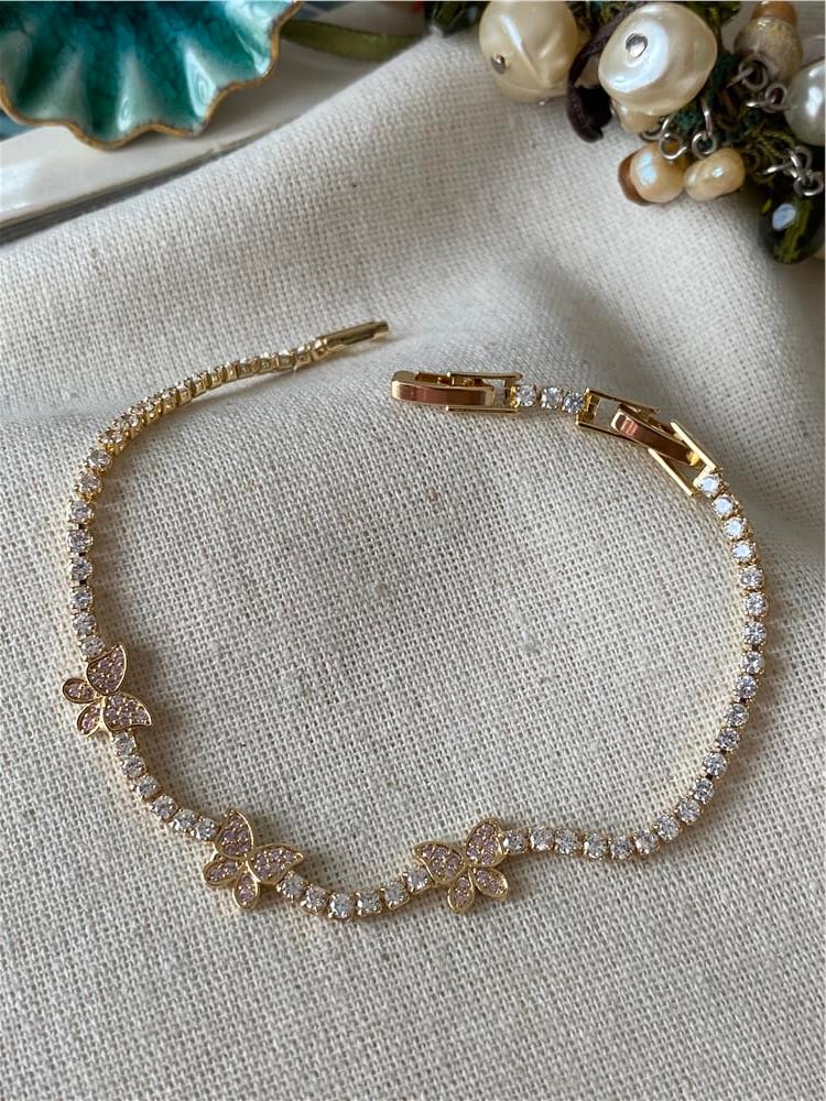 Taşlı Kelebekler Suyolu Bileklik