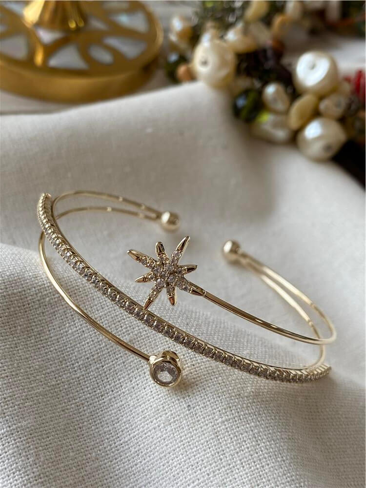 Taşlı Kuzeyyıldızı Detaylı Açık Kelepçe