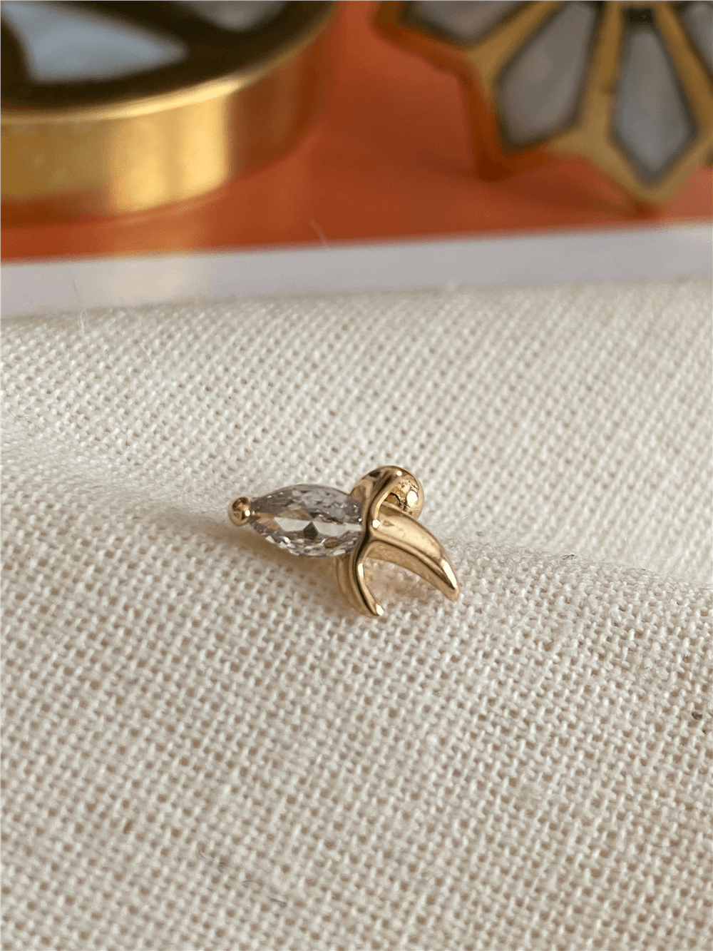 Taşlı Muz Piercing