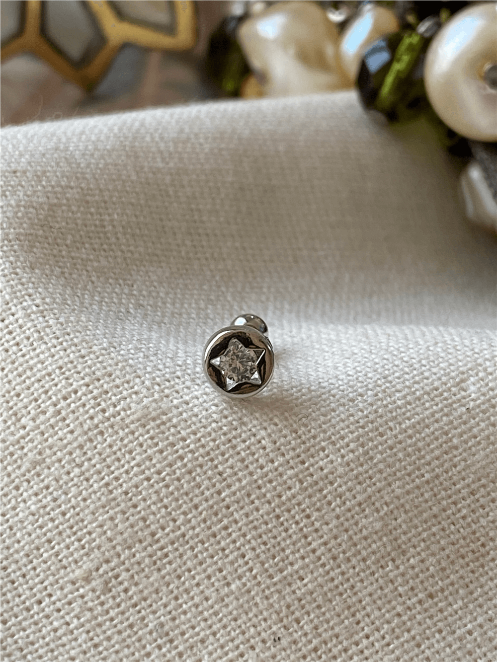 Taşlı Silver Star Piercing
